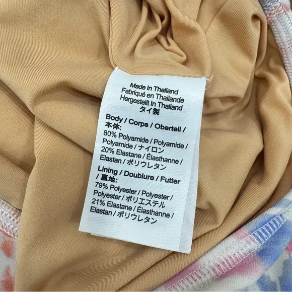 Crewcuts Girls Long Sleeve Tie Dye One Piece Sz 10 UPF 50 + pink blue white - Picture 5 of 5